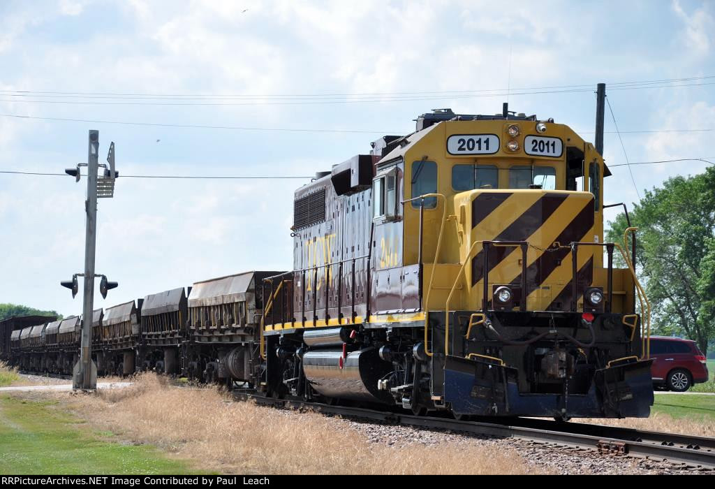 Trailing Geep on work train